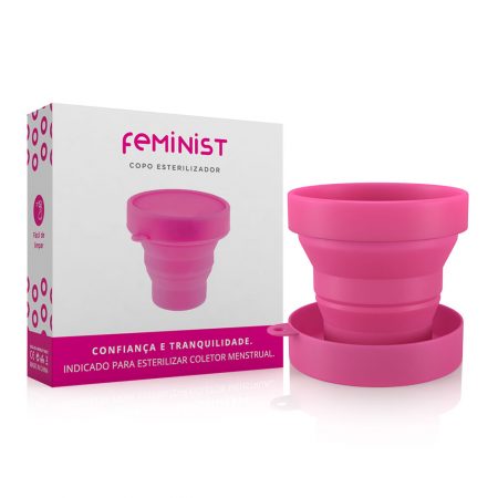 Copo Esterilizador em Silicone para Coletor Menstrual Feminist